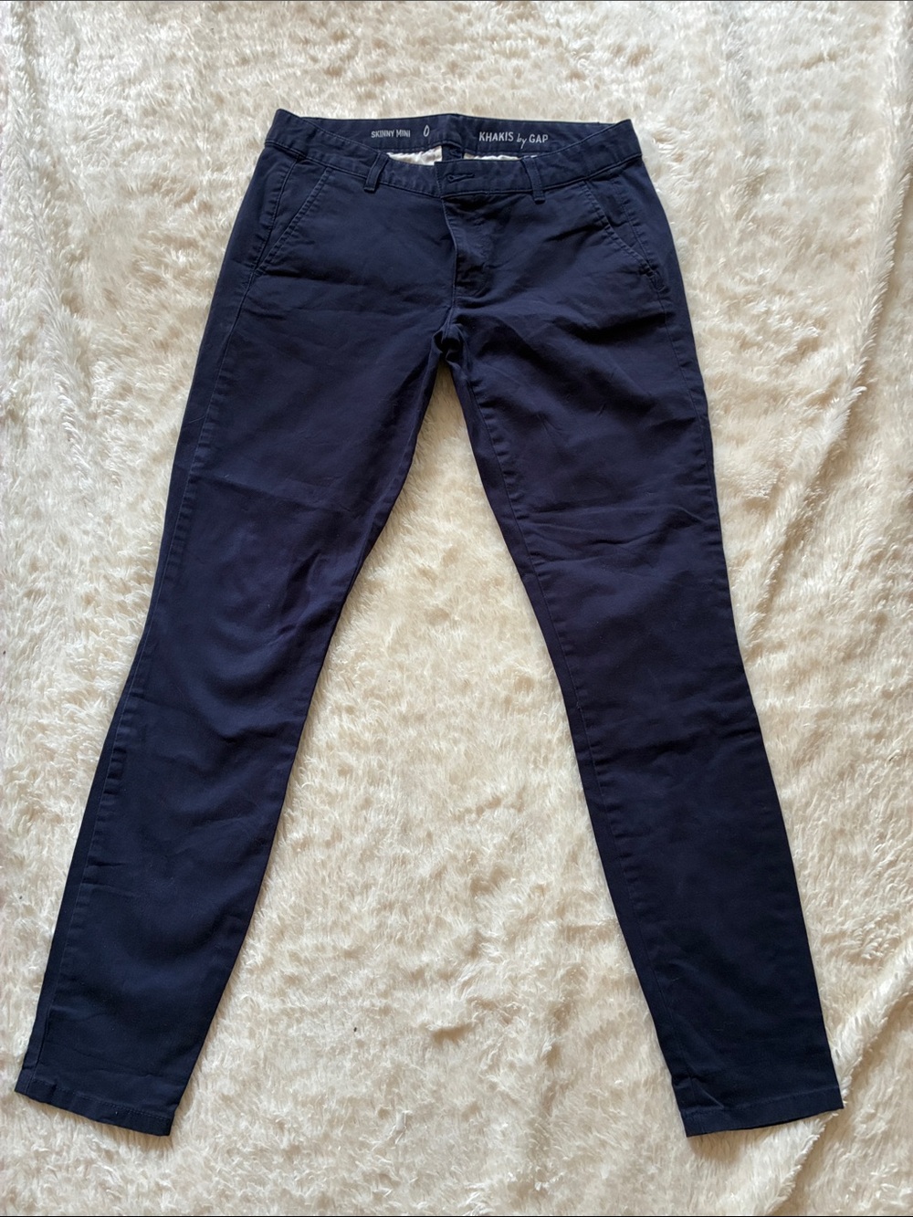 GAP Navy Slim Khaki Pants